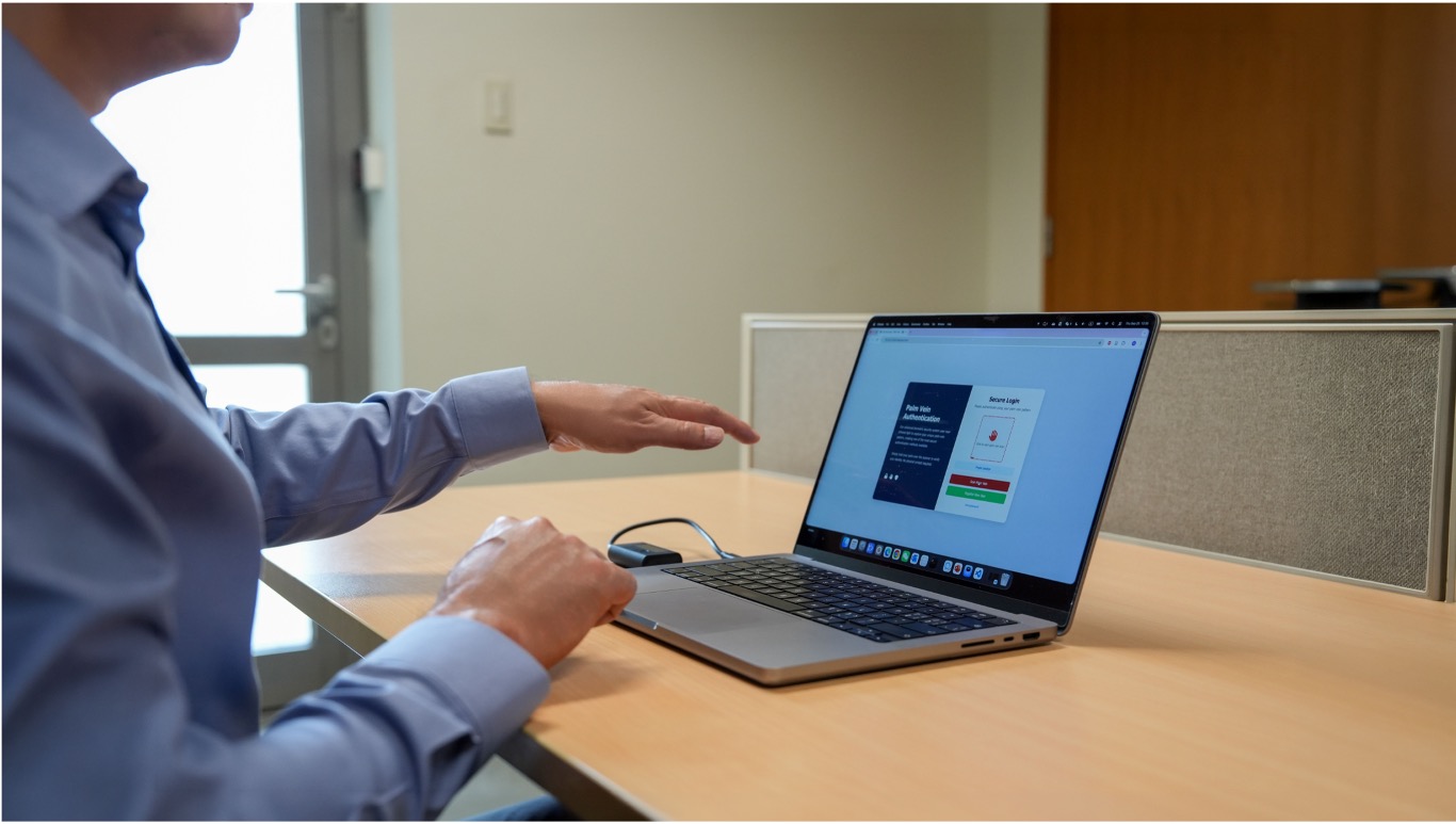 PalmFaith Scout Portable Passkey in Use
